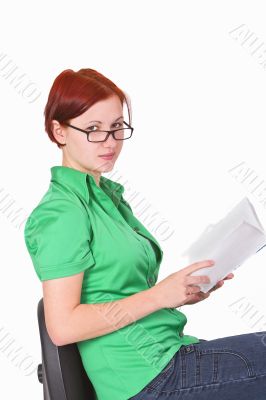 Woman with a book
