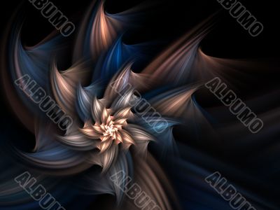Spiraling Petals Abstract Background