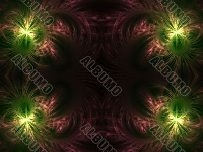 Textured Corners Border Abstract Background