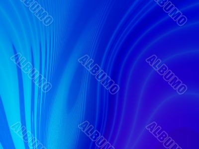 Warped Blue Stripes Abstract Background