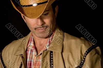 Cowboy posing