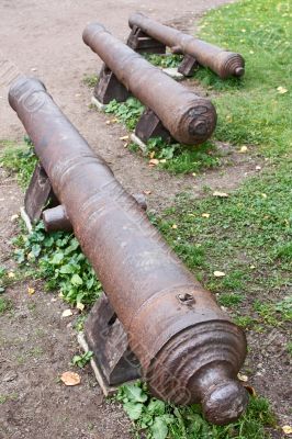 Ancient guns in Novodevichiy monastery