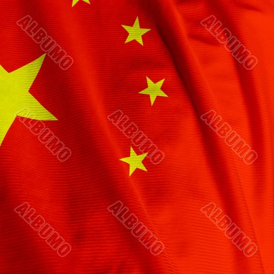 Chinese Flag Closeup