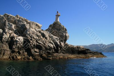 The lighthouse on the rock