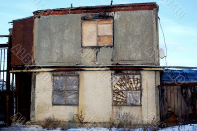 Dilapidated building