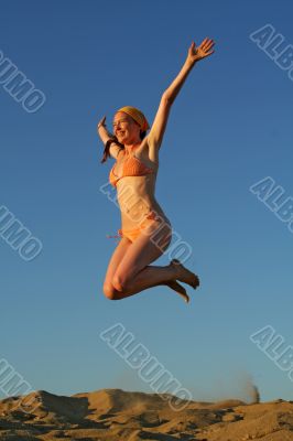 jumping girl