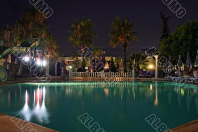 hotel poolside