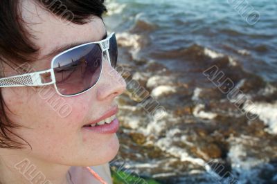 through sunglasses