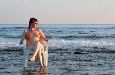 relaxing girl