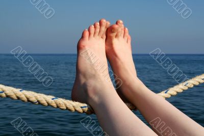 woman feet