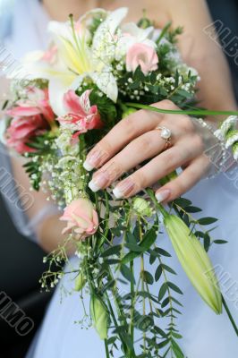 wedding bunch of flowers