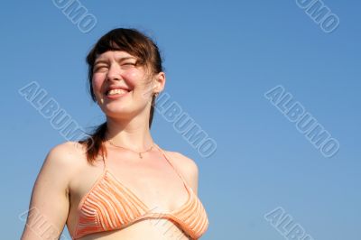 happy smiling woman