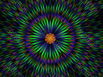Spikes in Round Abstract Background