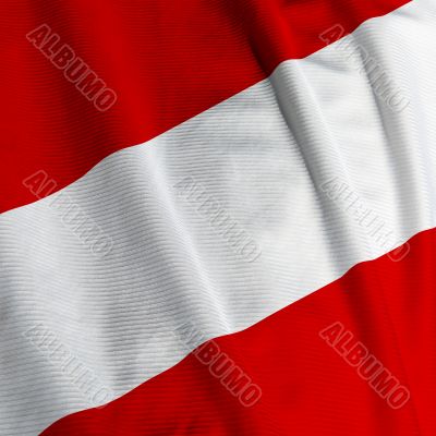 Austrian Flag Closeup
