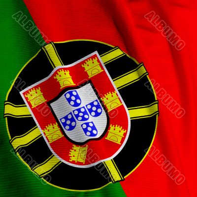 Portuguese Flag Closeup