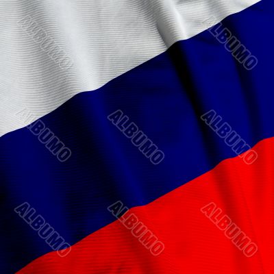 Russian Flag Closeup