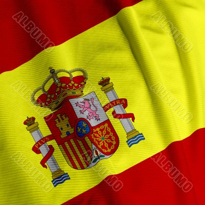 Spanish Flag Closeup