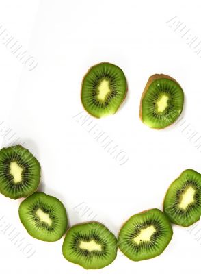 Kiwi isolated in White