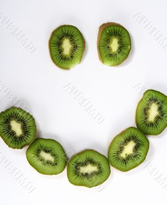 Kiwi isolated in White