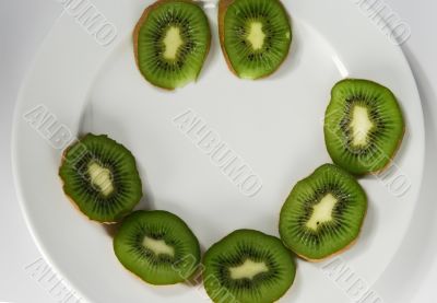 Kiwi isolated in White