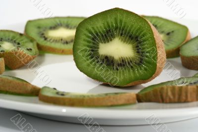 Kiwi isolated in White