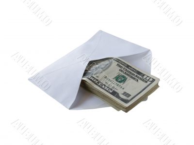 Money in the envelope