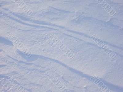 Texture - the ground covered with a snow