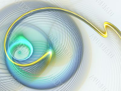 Twisting Threads Abstract Background