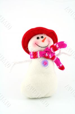 cheerful snowman