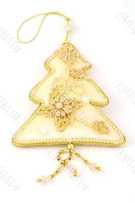 Gold christmas tree