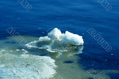 Ice on river