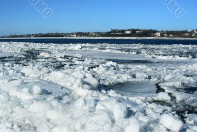 Spring. River Volga