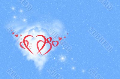 Valentine blue card