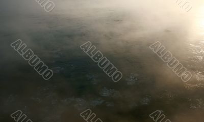Ice on the river