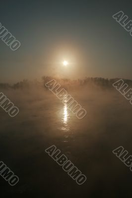 Ice on the river