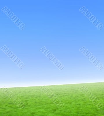 Simple blue and green nature background