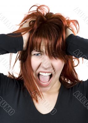 Frustrated girl