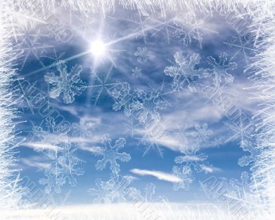 Cold background frame