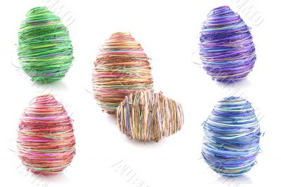 abstract red easter egg