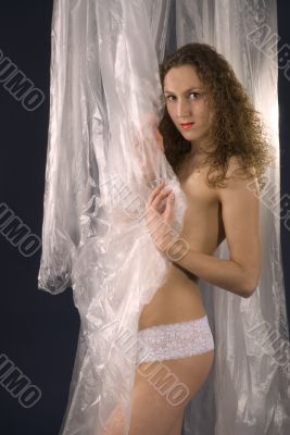 girl in plastic
