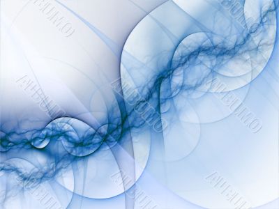 Blue Blends Abstract Background