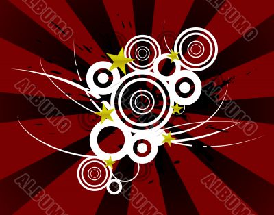 retro circle pattern