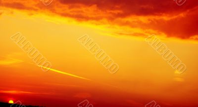 Red evening.