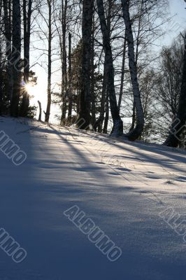 Altai Mountain with snow in