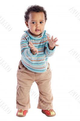 Adorable baby applauding