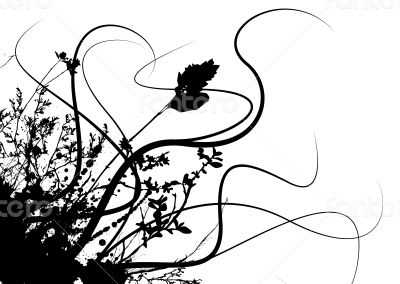 grunge flower storm