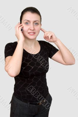 girl with mobile phone