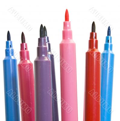 Multicoloured pens