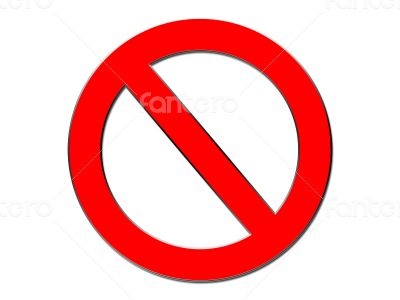 Universal Symbol for no