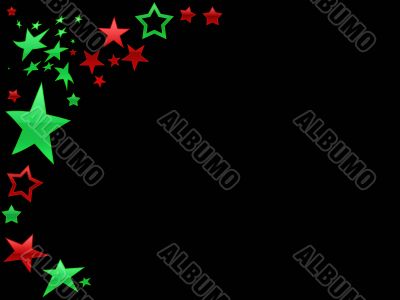Red and Green Star page background